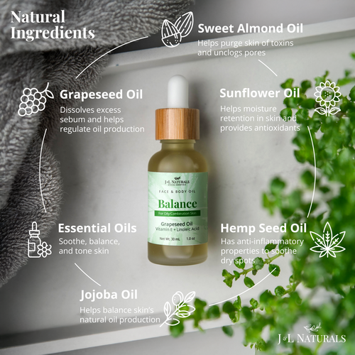 Natural Face & Body Oil Bundle (5-Pack)
