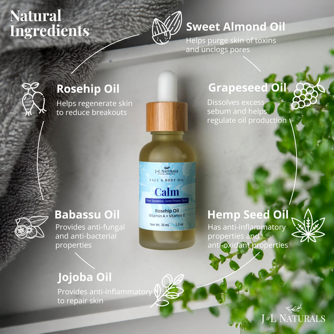Natural Face & Body Oil Bundle (5-Pack)