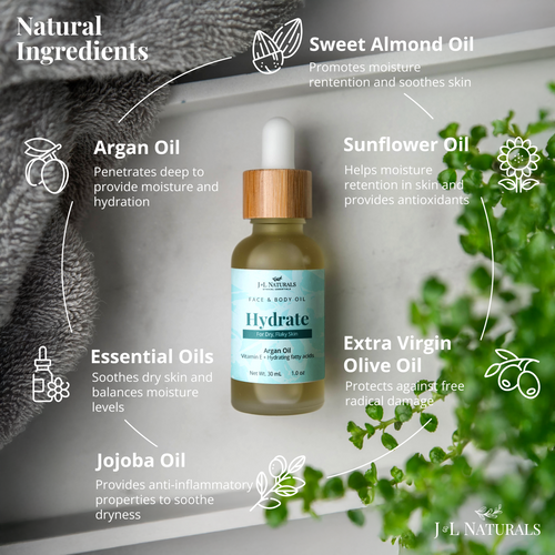 Natural Face & Body Oil Bundle (5-Pack)