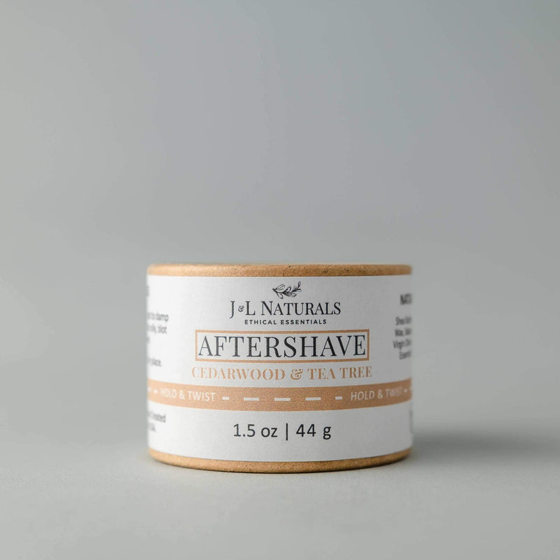 Aftershave Rub-J&L Naturals-Aftershave Rubs,Biodegradable,Body,Cedarwood,Clove,Lemongrass,Men's,Naked,Non-CBD,Rosemary,Tea Tree