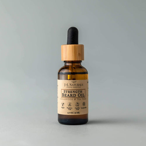 Beard Oil Pick-2-J&L Naturals-Beard Oils,Cedarwood,Cinnamon,Lemongrass,Men's,Non-CBD,Peppermint,Recycleable,Tea Tree,Ylang Ylang