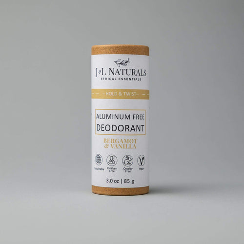 Aluminum-Free Deodorant-J&L Naturals-Bergamot,Biodegradable,Body,Cedarwood,Clove,Deodorants,Lemongrass,Men's,Naked,Non-CBD,Orange,Peppermint,Rosemary,Vanilla,Ylang Ylang