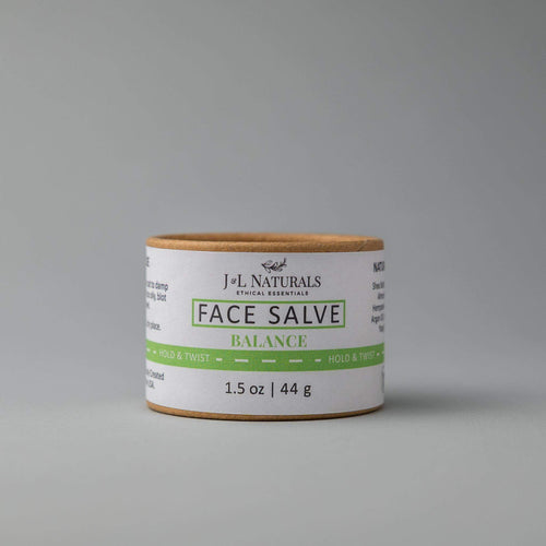 Face Salve-J&L Naturals-Biodegradable,Cedarwood,Clove,Face,Lavender,Men's,Non-CBD,Rose Geranium,Salves,Tea Tree,Ylang Ylang