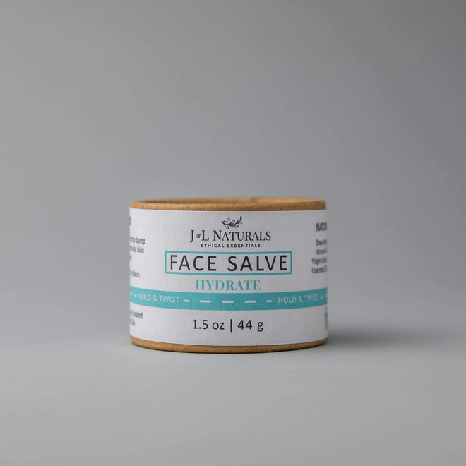 Face Salve-J&L Naturals-Biodegradable,Cedarwood,Clove,Face,Lavender,Men's,Non-CBD,Rose Geranium,Salves,Tea Tree,Ylang Ylang