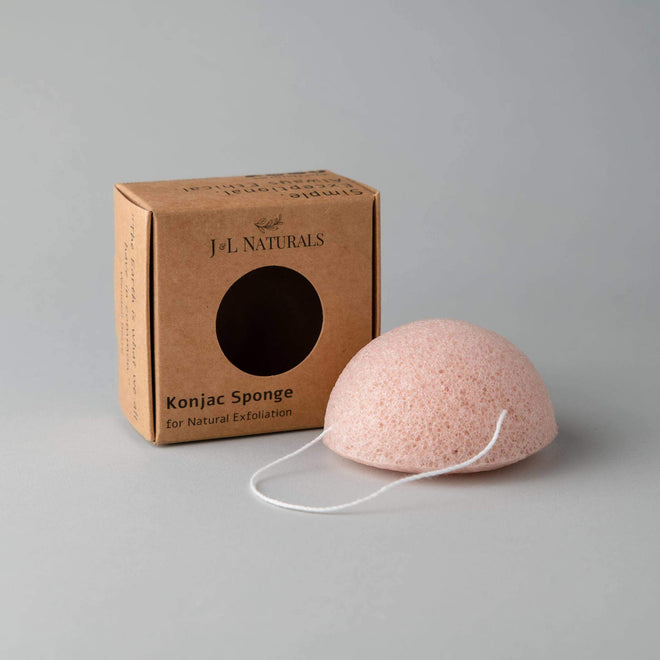 Konjac Sponge-J&L Naturals-All Essentials,Aloe Vera,Biodegradable,Body,Cherry Blossom,Face,Green Mint,Green Tea,Konjac Sponges,Men's,Non-CBD,Turmeric