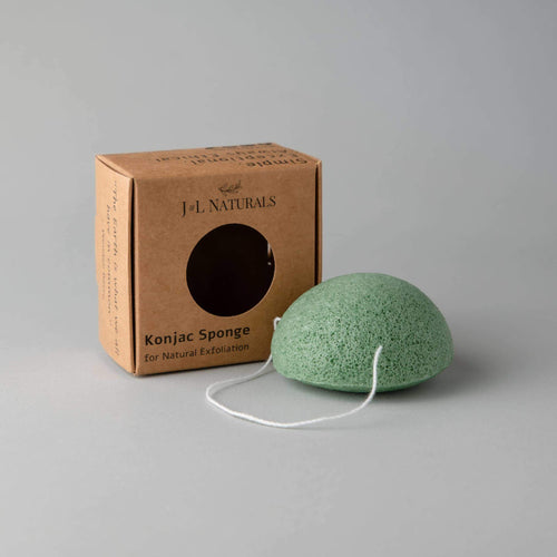 Konjac Sponge Bundle 5-Pack ($40 Value)-J&L Naturals-All Essentials,Aloe Vera,Biodegradable,Cherry Blossom,Essentials Set,Face,Green Mint,Green Tea,Konjac Sponges,Men's,Non-CBD,Sets,Turmeric