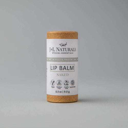 Lip Balm-J&L Naturals-Biodegradable,Cedarwood,Clove,Heal,Lemongrass,Lip Balms,Lips,Men's,Mint,Naked,Non-CBD,Orange