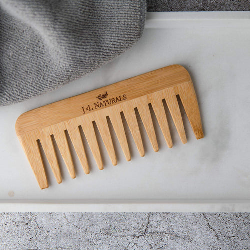 Bamboo Detangling Comb-J&L Naturals-All Essentials,Hair,Hair Tools