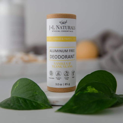 Aluminum-Free Deodorant-J&L Naturals-Bergamot,Biodegradable,Body,Cedarwood,Clove,Deodorants,Lemongrass,Men's,Naked,Non-CBD,Orange,Peppermint,Rosemary,Vanilla,Ylang Ylang