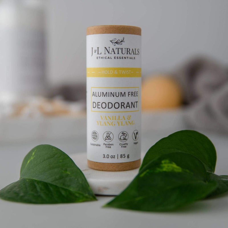 Aluminum-Free Deodorant Bundle 4-Pack ($44 Value)-J&L Naturals-Bergamot,Biodegradable,Body,Cedarwood,Clove,Deodorants,Lemongrass,Men's,Naked,Non-CBD,Orange,Peppermint,Rosemary,Sets,Vanilla,Ylang Ylang